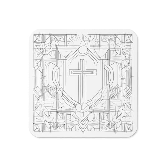 Korkuntersetzer Kreuz im Mosaik
