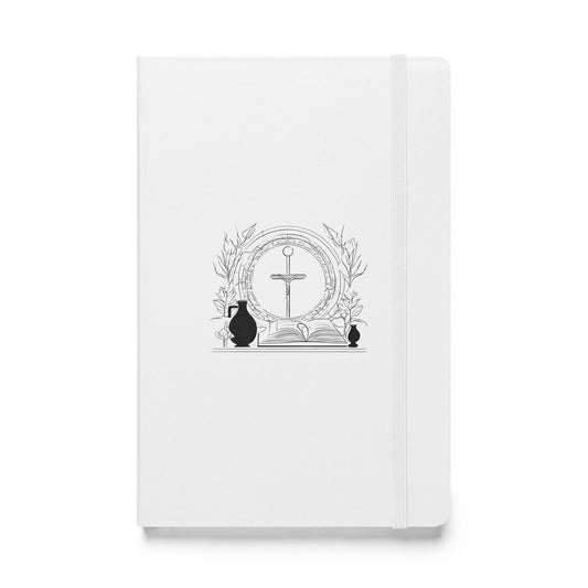 Hardcover Notizbuch weiß Kreuz & Krüge